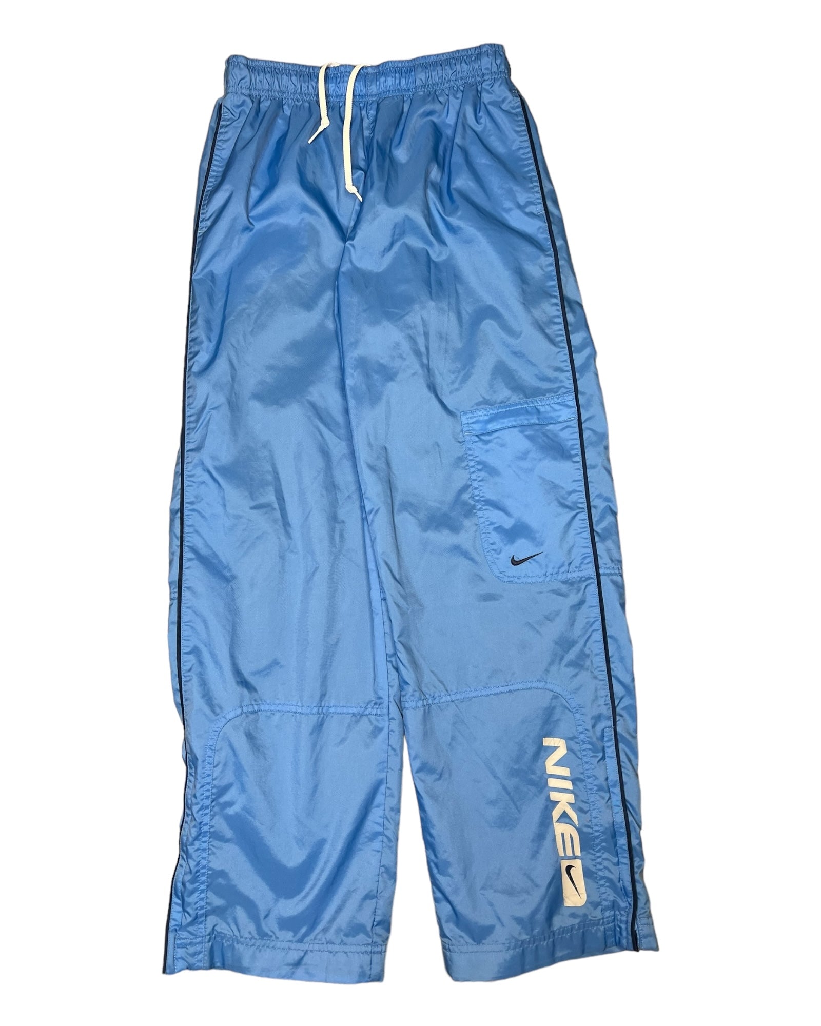 Blue nike windbreaker pants best sale