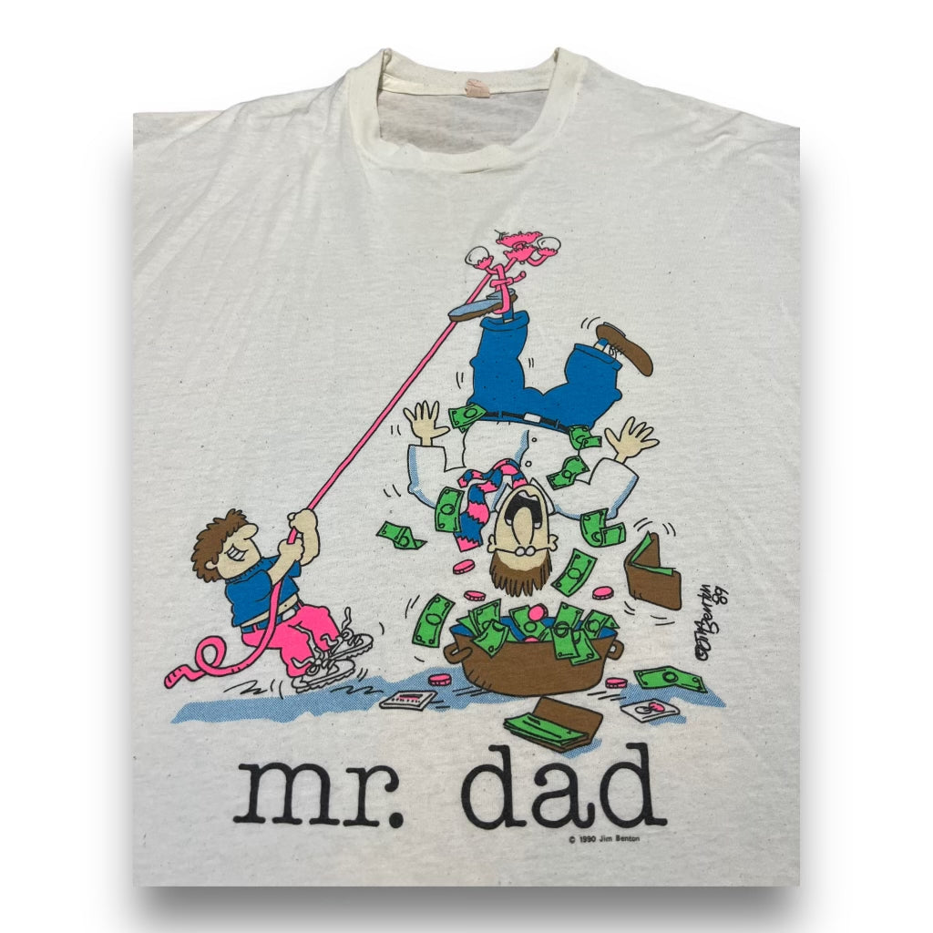 Vintage 1990 Mr. Dad Money Tee