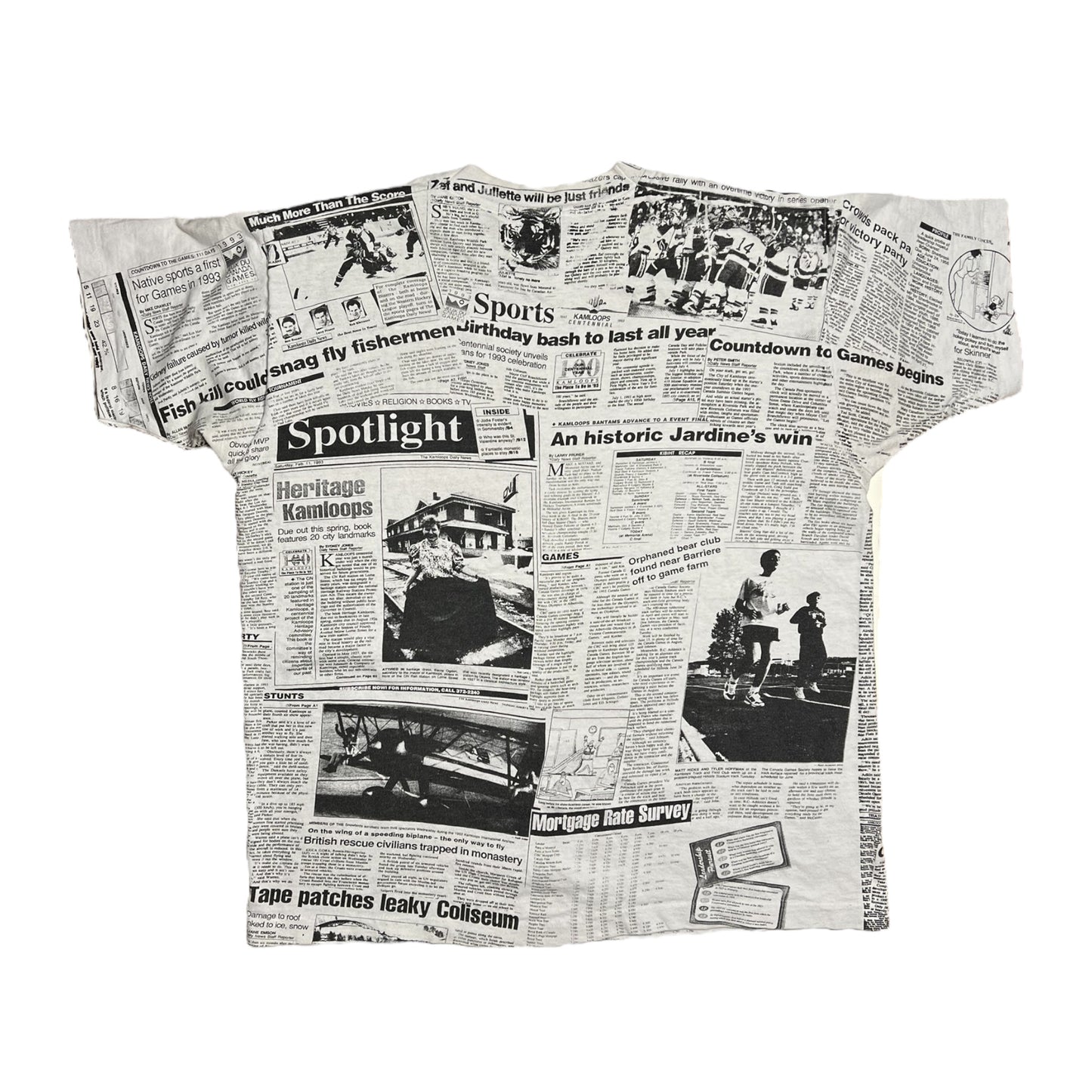 Vintage 90s Daily News Kamloops Tee