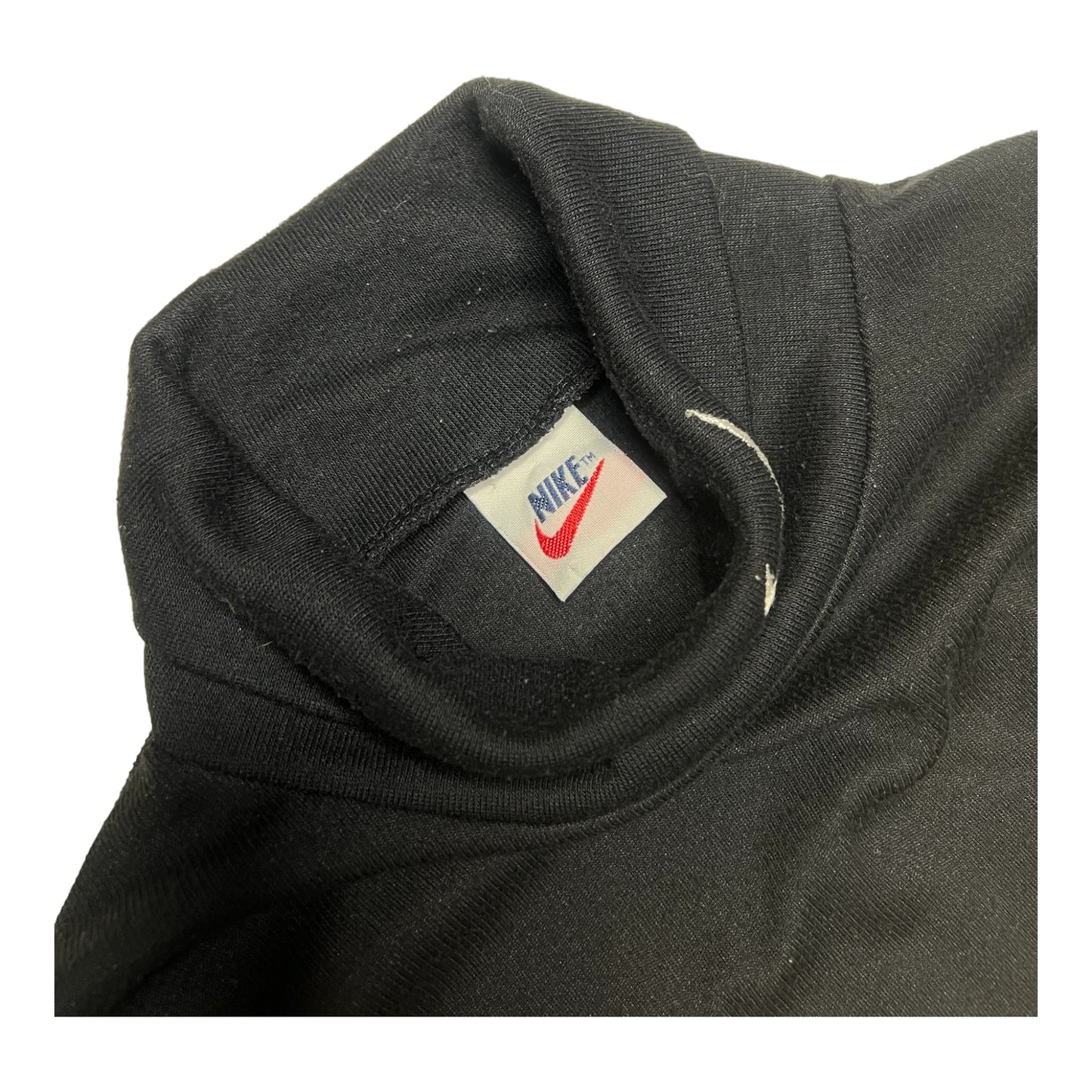 Vintage 80's Nike Swoosh Turtleneck black