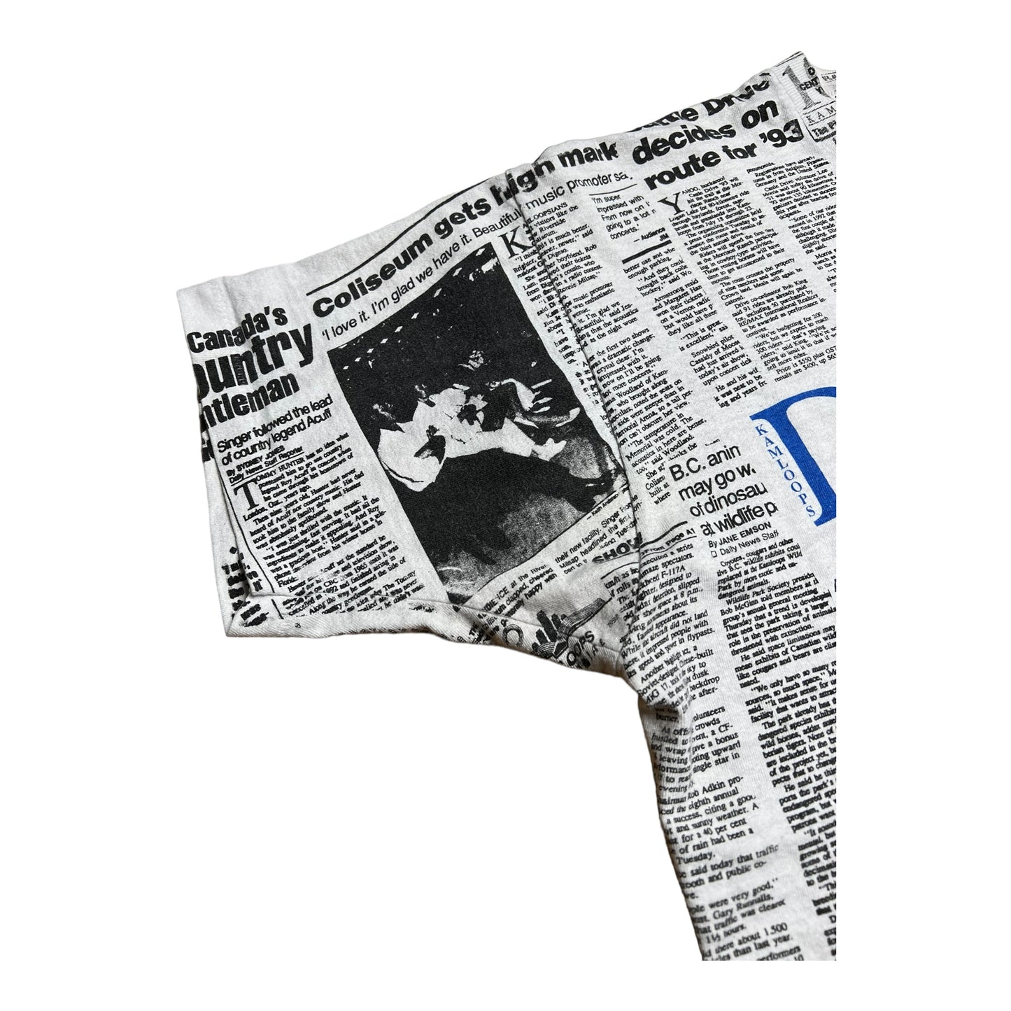 Vintage 90s Daily News Kamloops Tee