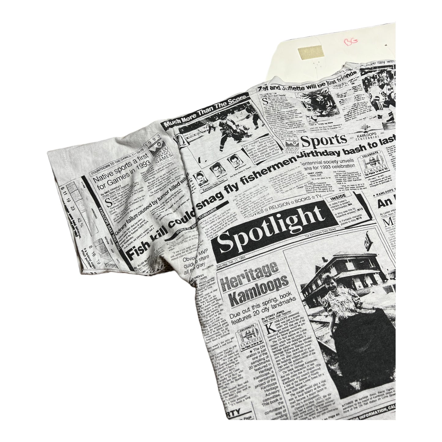 Vintage 90s Daily News Kamloops Tee