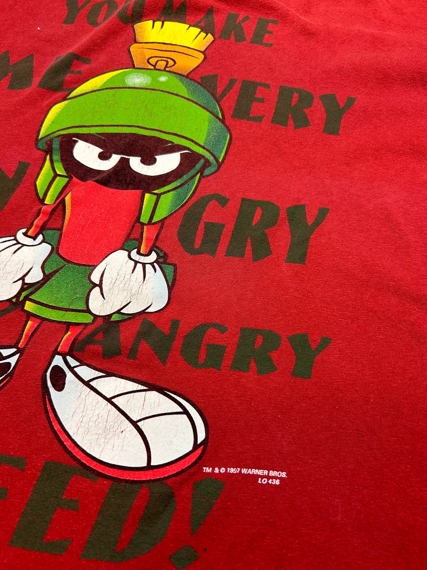 Vintage Marvin The Martian Angry Tee