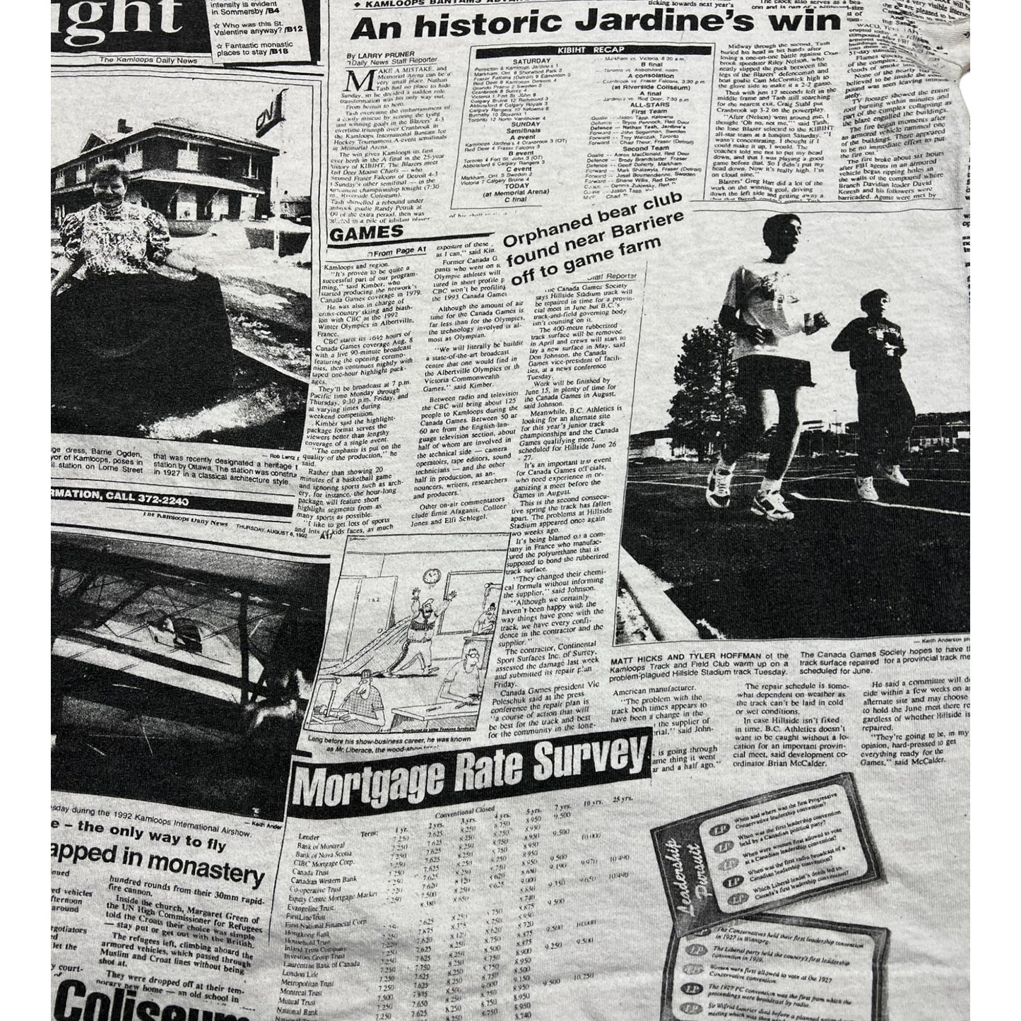 Vintage 90s Daily News Kamloops Tee