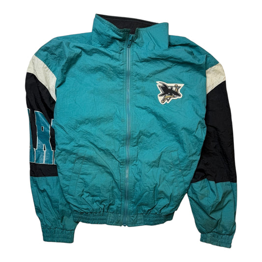 Vintage San Jose Sharks Windbreaker Jacket