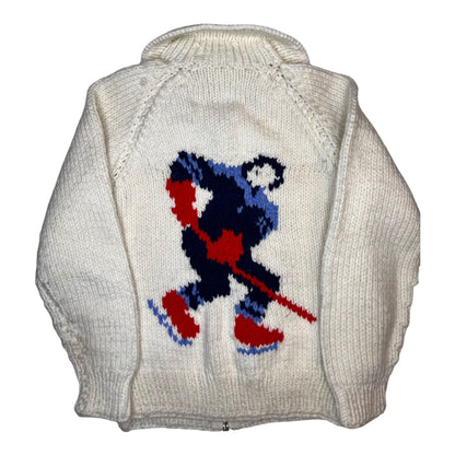 Vintage Hockey Knit Zip-up