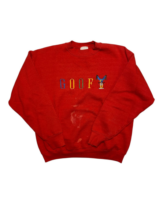 Vintage 90's Goofy Red Crewneck