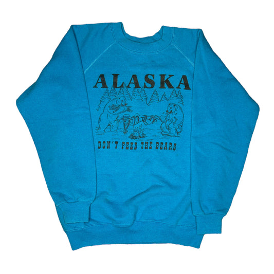 Vintage Alaska Don't FeeD The Bears Crewneck