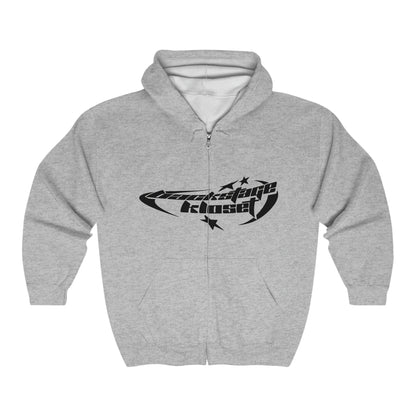 BackStageKloset Logo Heavy Blend Full Zip Hooded Sweatshirt