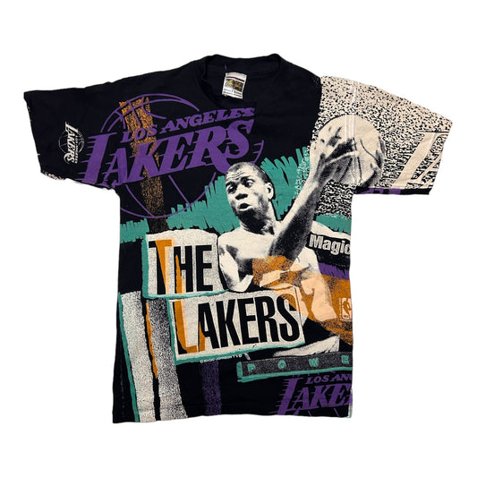 Rare Vintage The Lakers Magic Johnson AOP Tee