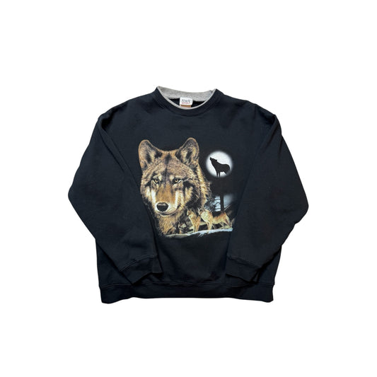 Vintage Wolf Nature Crewneck