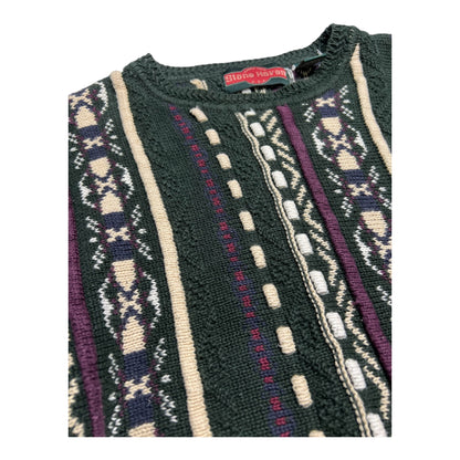 3D Vintage Knit Sweater