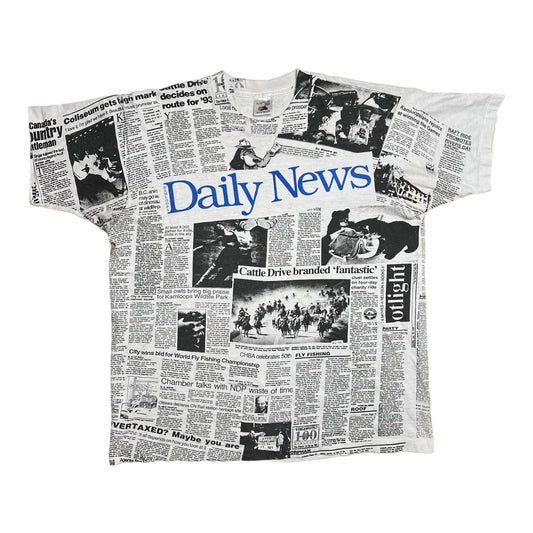 Vintage 90s Daily News Kamloops Tee