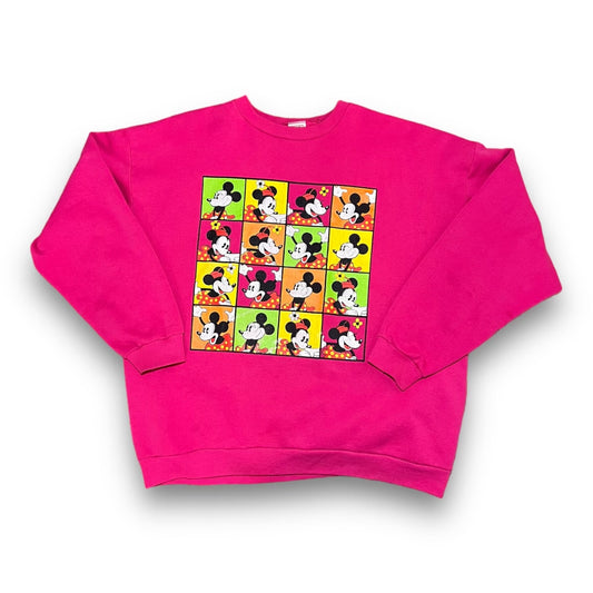 Vintage 90's Mickey Mouse Pink Sweatshirt