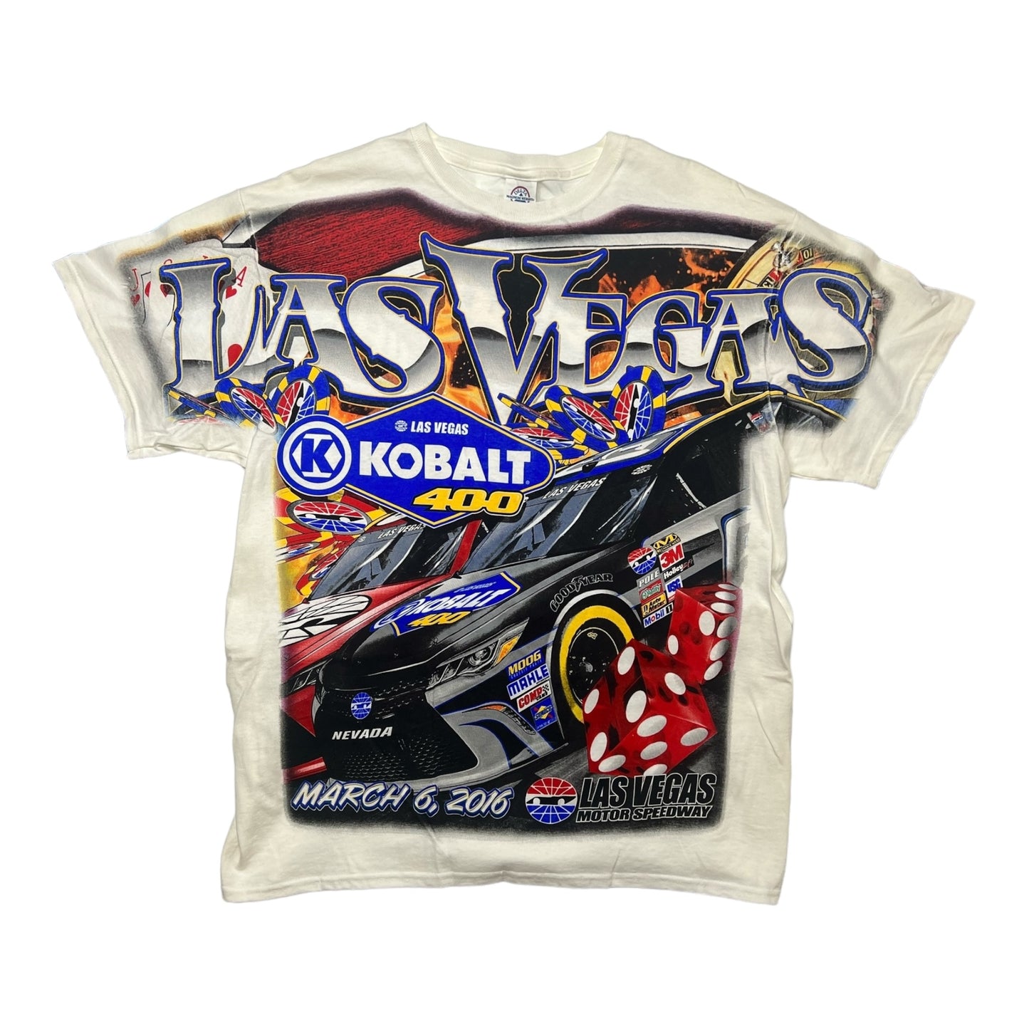 Vintage AOP NASCAR Vegas Tee