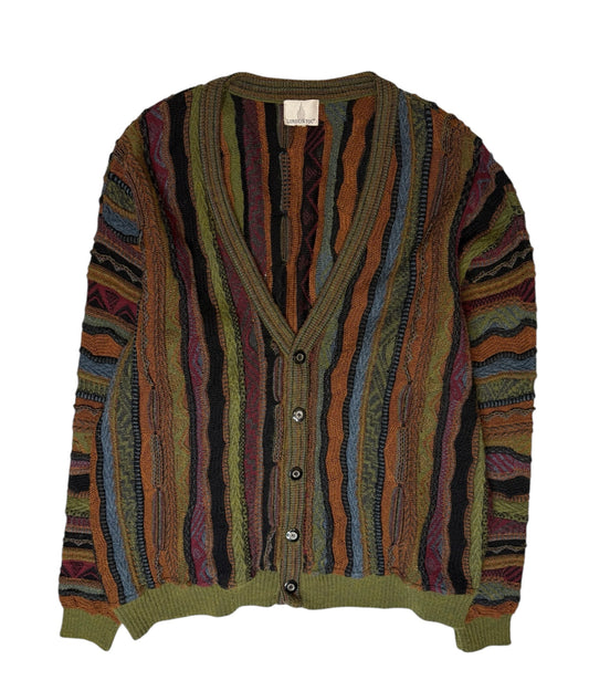 Vintage London Fog 3D Knit Cardigan