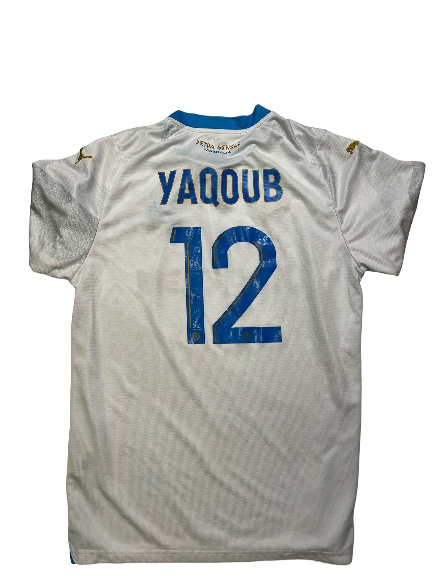 Vintage Puma Yaqoub Olympique de Marseille Soccer Jersey