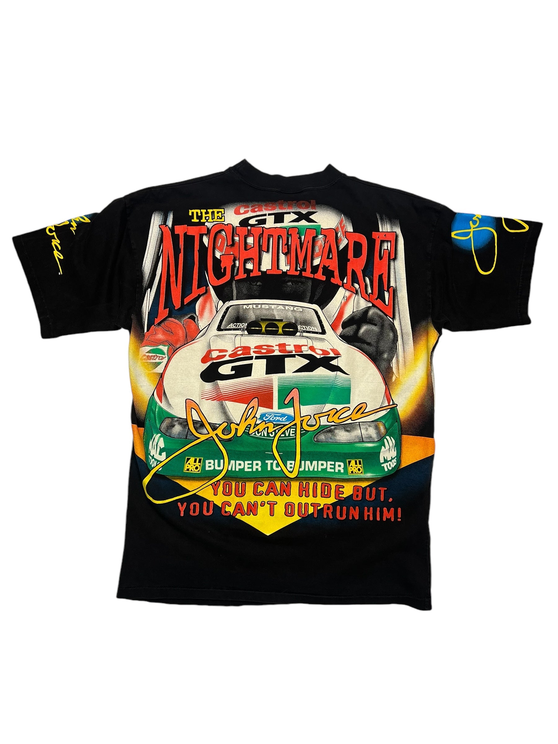 1997 John Force The Nightmare Drag Racing T shirt