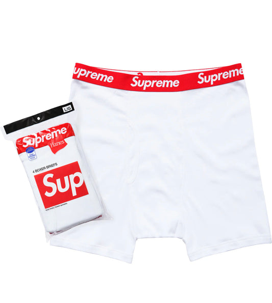 Supreme Hanes boxers (4pack) white