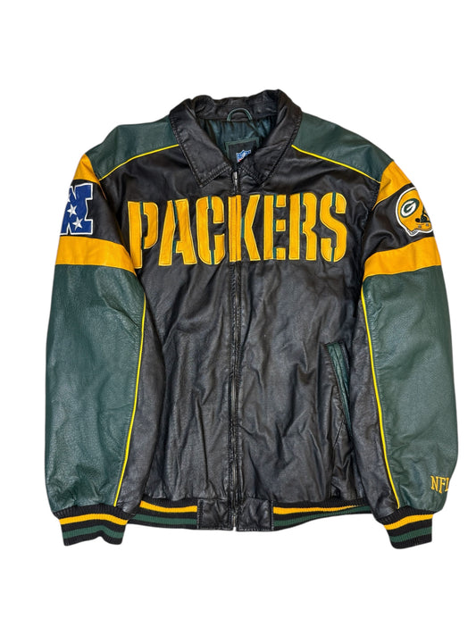 Vintage Green Bay Packers NFL Leather Jacket