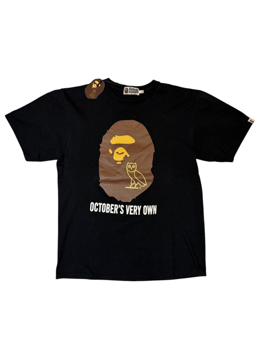 Bape x OVO Big Head Owl Tee