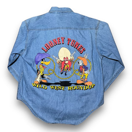 1993 VINTAGE LOONEY TUNES KIDS BUTTON UP