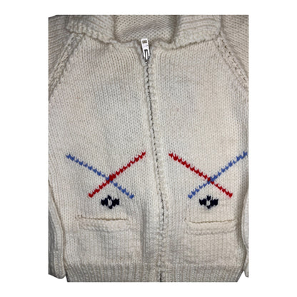 Vintage Hockey Knit Zip-up