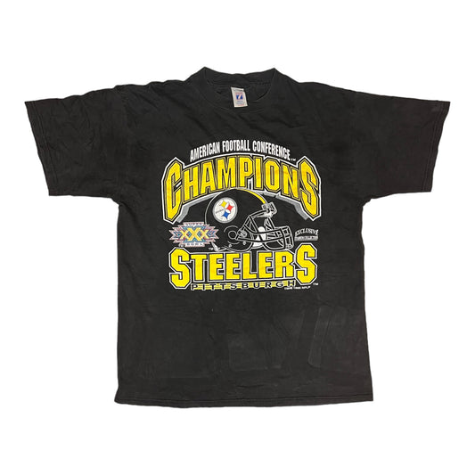 Vintage Steeler Pittsburgh NFL Tee Black