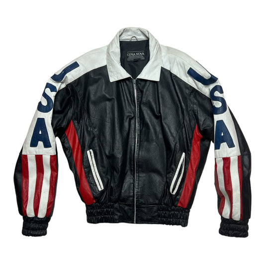Vintage USA Leather Bomber Jacket