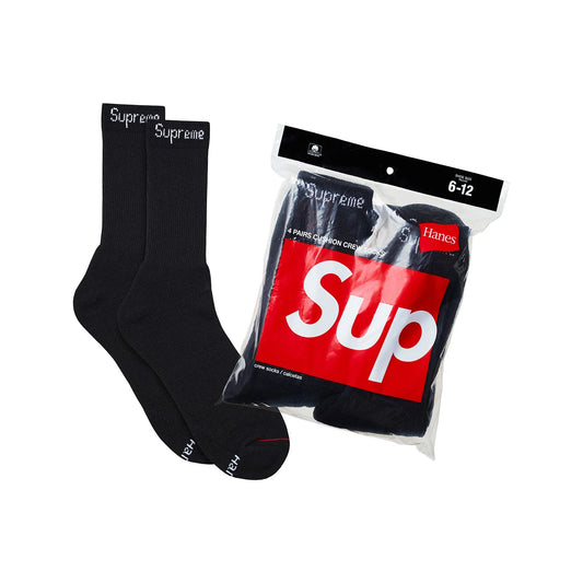 Supreme Hanes Crew Socks 4pack