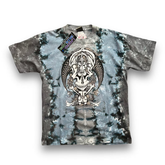 VINTAGE LIQUID BLUE SKULL BAND TEE