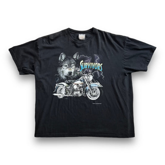 VINTAGE SURVIVORS BIKER TEE